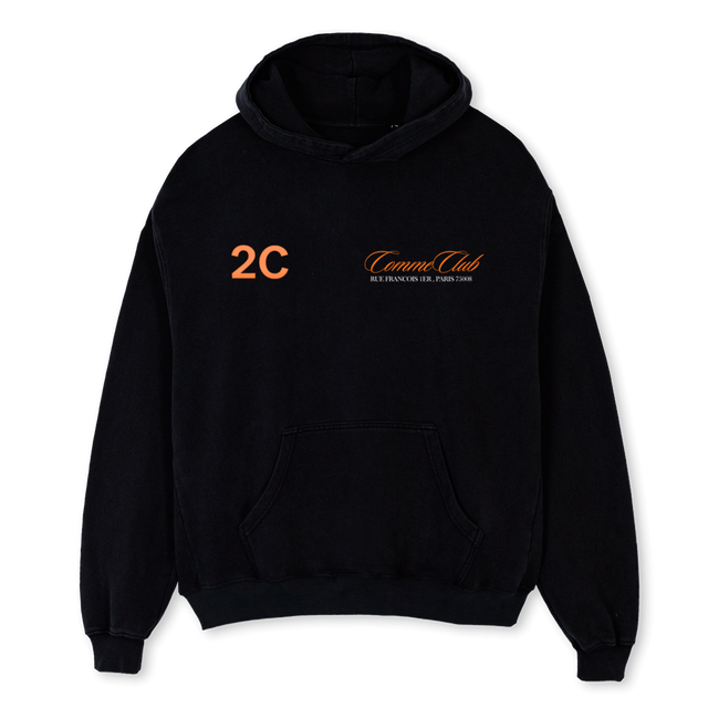 COMMECLUBSWEET Black Oversized Hoodie.
