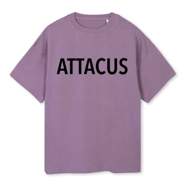 ATTACUSOVERSIZED Purple Oversized Tee.