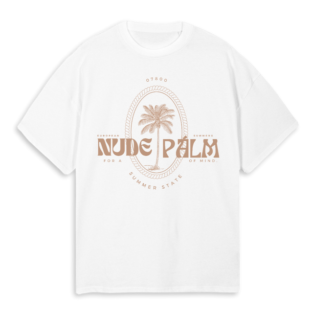 ISLAND White Oversized Tee.
