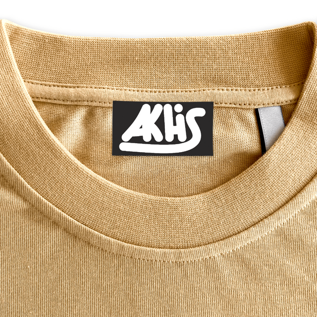 AKHISLOGO Custom Woven Neck Label.