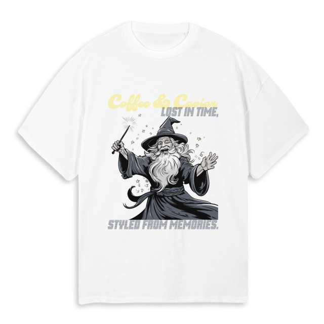 WIZARDONE White Oversized Tee.