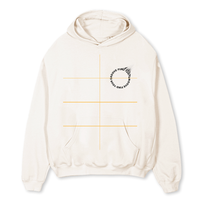GLRC DIS HOO Vintage White Oversized Hoodie.