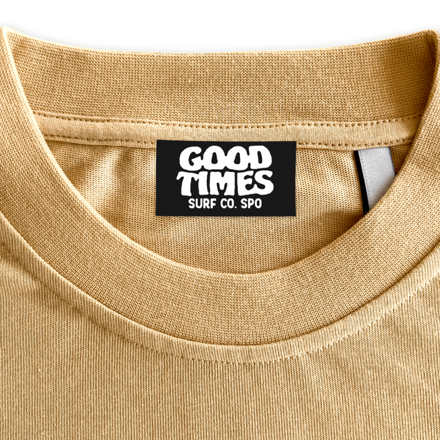 GOOD TIMES  Custom Neck Label.