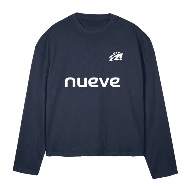 NUMERONEUF_NB Navy Blue Oversized Boxy LS Tee.