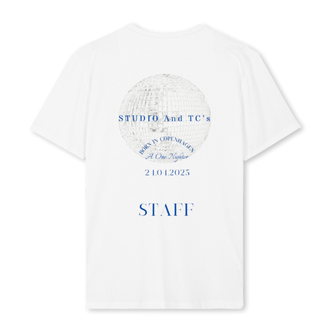 STUDIOTCSSTAFF White Regular Tee.