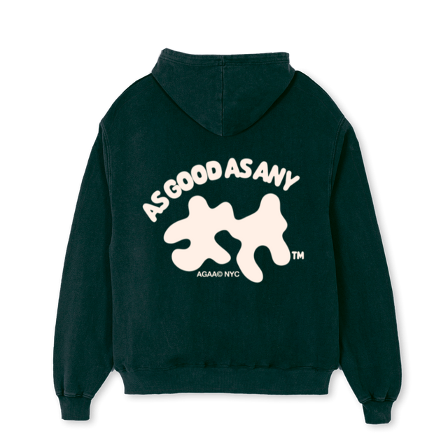 AGAAPUZZLE Wild Green Oversized Hoodie