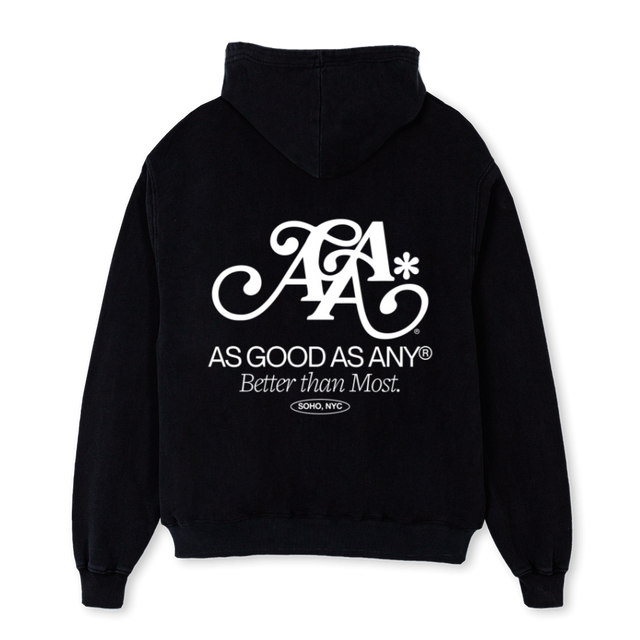 AAASIGNATURE_V2 Black Oversized Hoodie