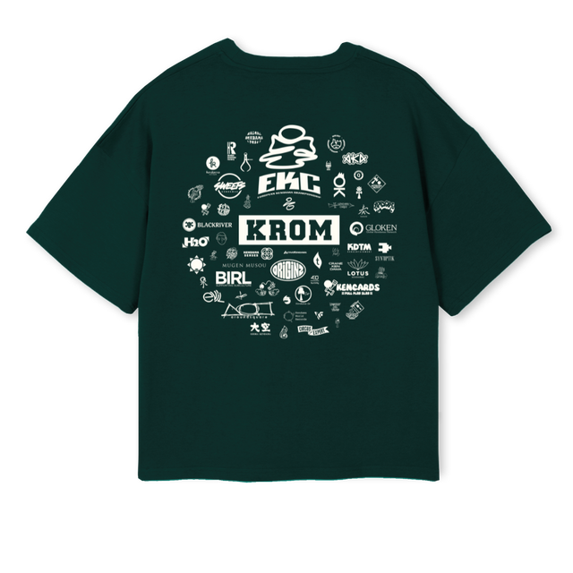 EKCTWENTYSIX_WG Wild Green Oversized Boxy Tee.