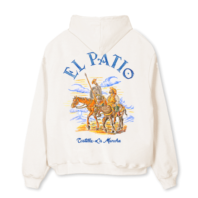 QUIXOTEHOODIE Vintage White Oversized Hoodie.