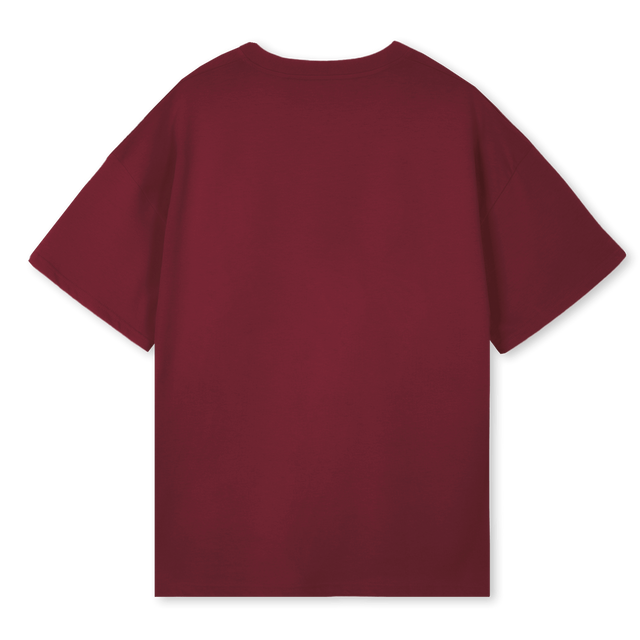 BLACKBORZ Burgundy Oversized Tee.
