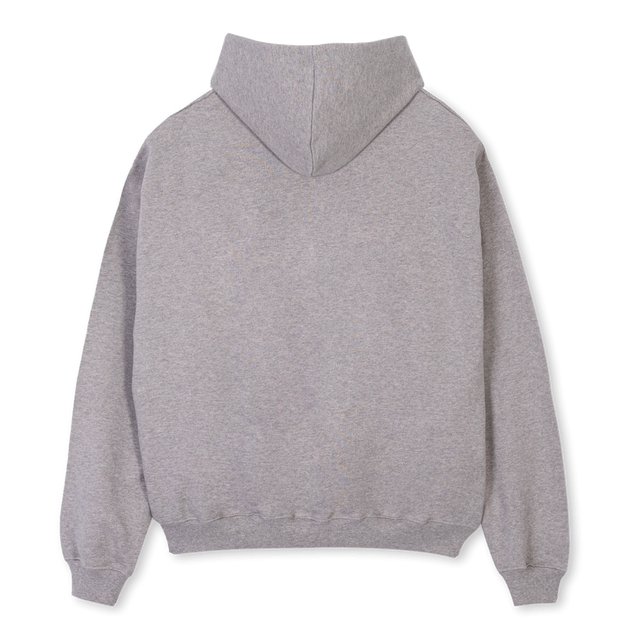 LOVE Grey Marl Oversized Zipped Hoodie.