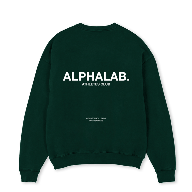 ABATHLETESGREEN Wild Green Oversized Crewneck Sweater.