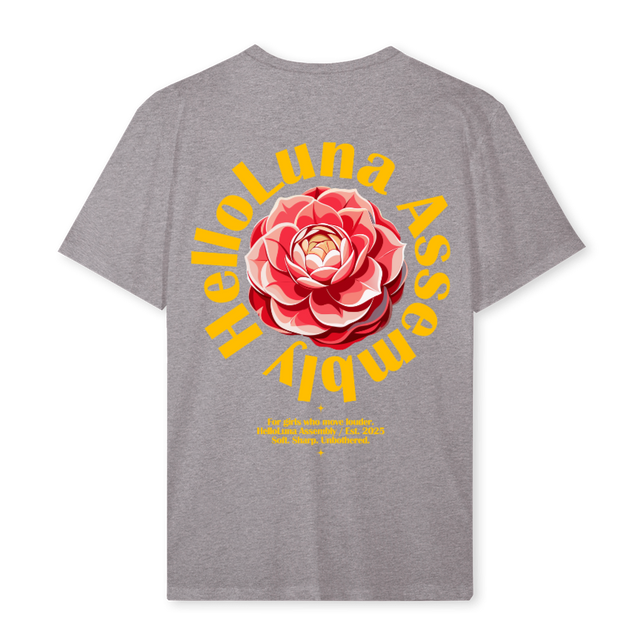 FLOWERCIRCLE_REG Grey Marl Regular Tee