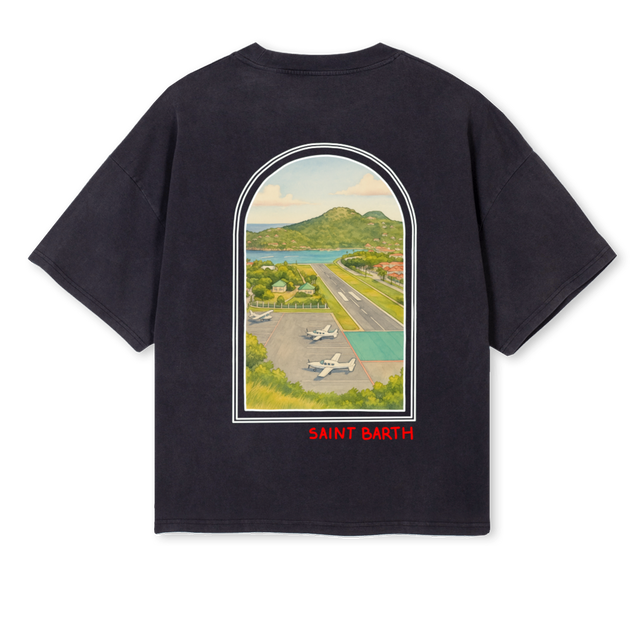 AEROPORT SBH_VB Vintage Black Oversized Boxy Tee.