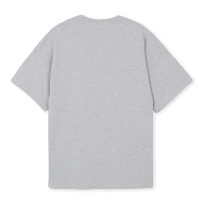 ADWBOXLOGOBK Light Grey Marl Oversized Tee