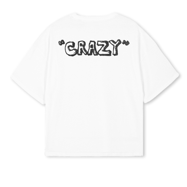 YE White Oversized Boxy Tee.