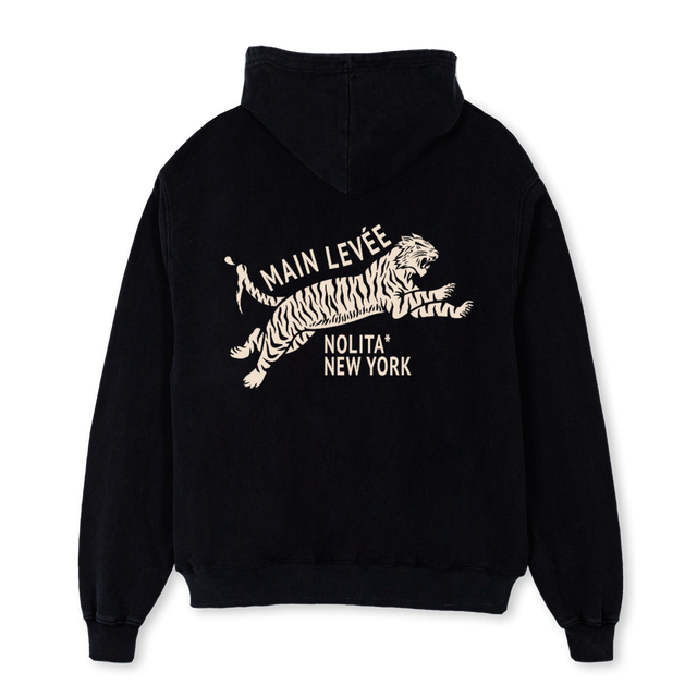 AMLCHINATOWNTIGER_C Black Oversized Hoodie.