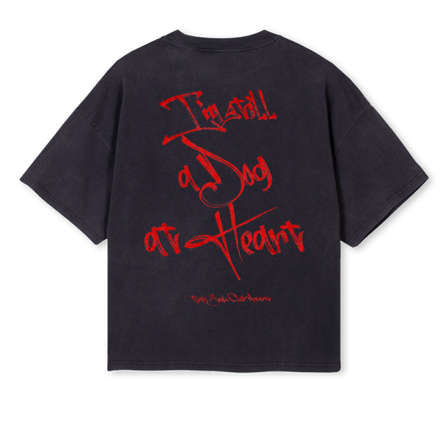 DOGDAYZ Vintage Black Oversized Boxy Tee