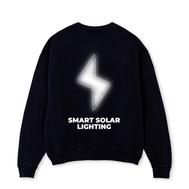 STARIAJERSEYBLACK Black Oversized Crewneck Sweater.