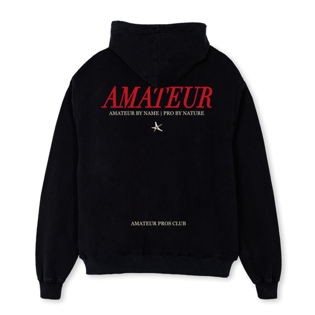 AMPCLUBSAMPLECNJ_B Black Oversized Hoodie