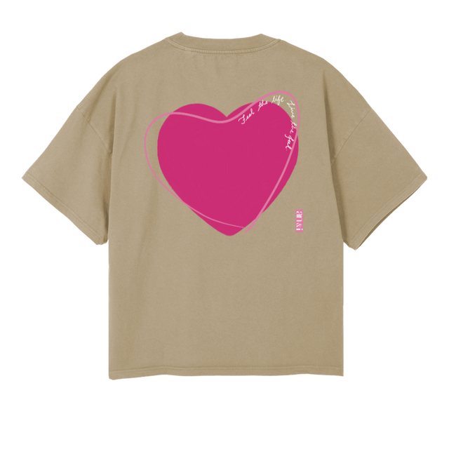 SMFEEL Vintage Dune Oversized Boxy Tee.