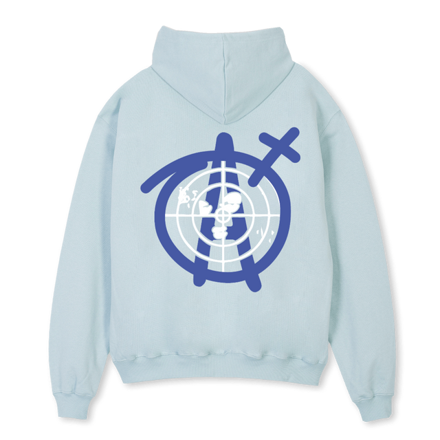 AGNOSTICXSORT COLDH Cold Blue Oversized Hoodie.