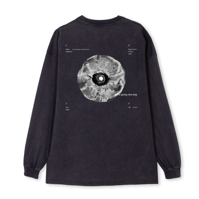 SLOWSHIFTBLACKLONGSL Black Oversized LS Tee.