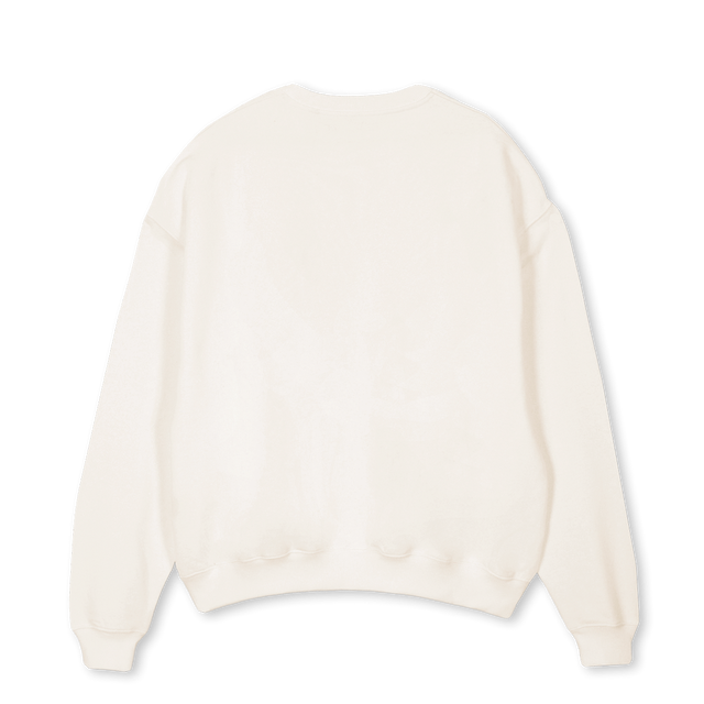 SWGREY Vintage White Oversized Crewneck Sweater.