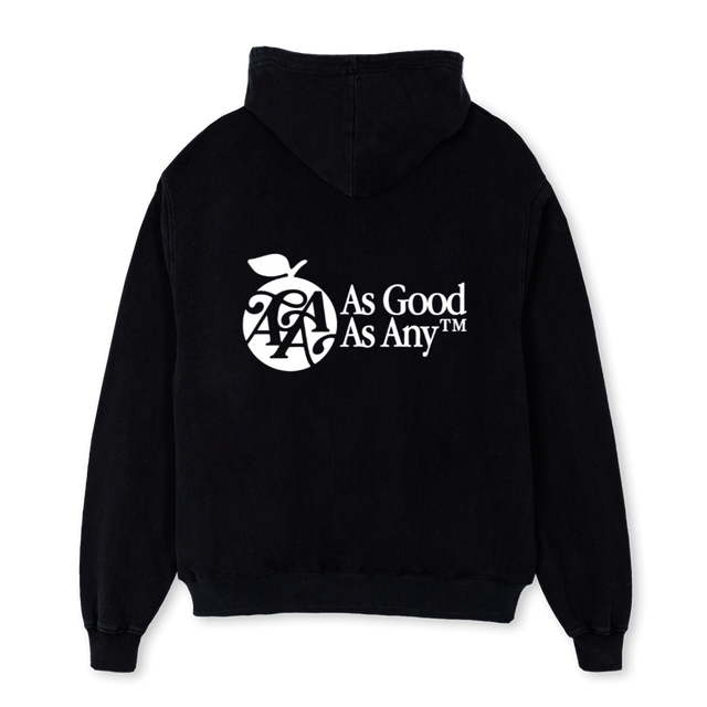 AGAAAPPLE2_B Black Oversized Hoodie.