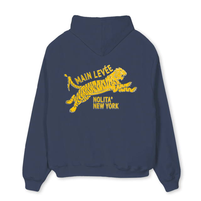 NOLITATIGER Navy Blue Oversized Hoodie