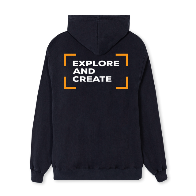 SAMHODAPUB Vintage Black Regular Hoodie.