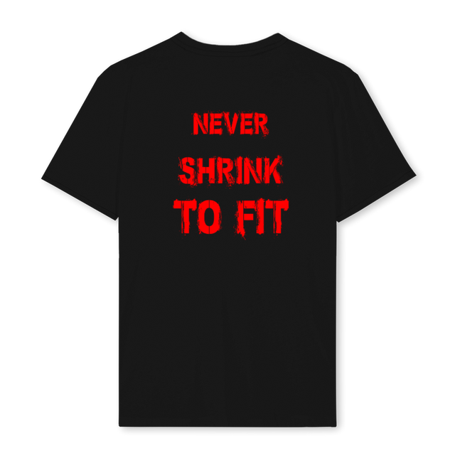 NEVERSHRINKBACKNAVYR_REG Black Regular Tee