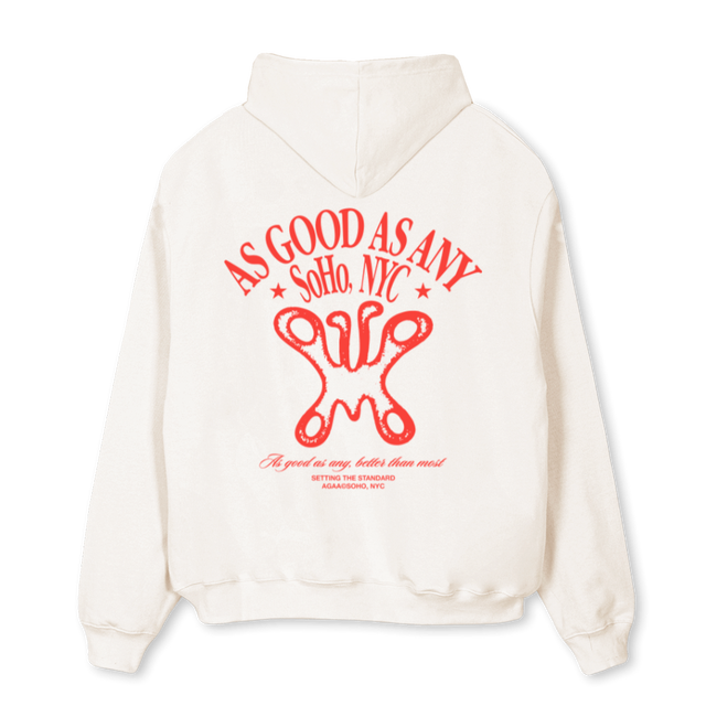 AAABUTTERFLY_VW Vintage White Oversized Hoodie