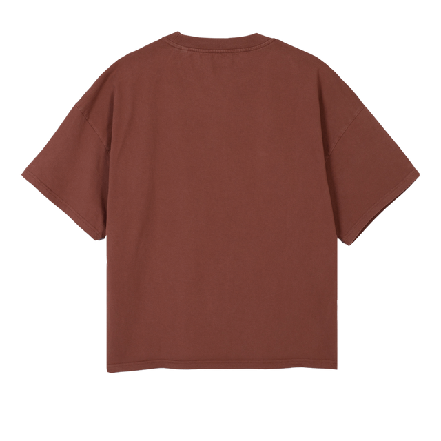 SEGUNDOD Vintage Brown Oversized Boxy Tee.