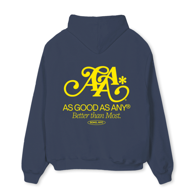 AAASIGNATURE_NB Navy Blue Oversized Hoodie