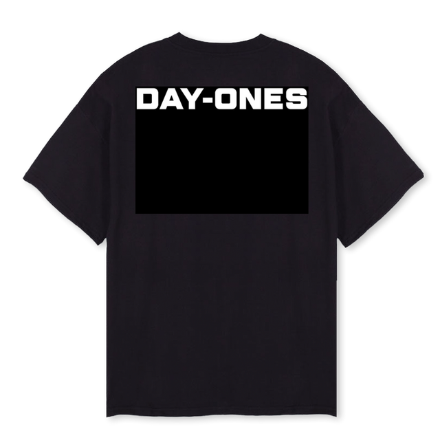 FAMILY W Black Oversized Tee.