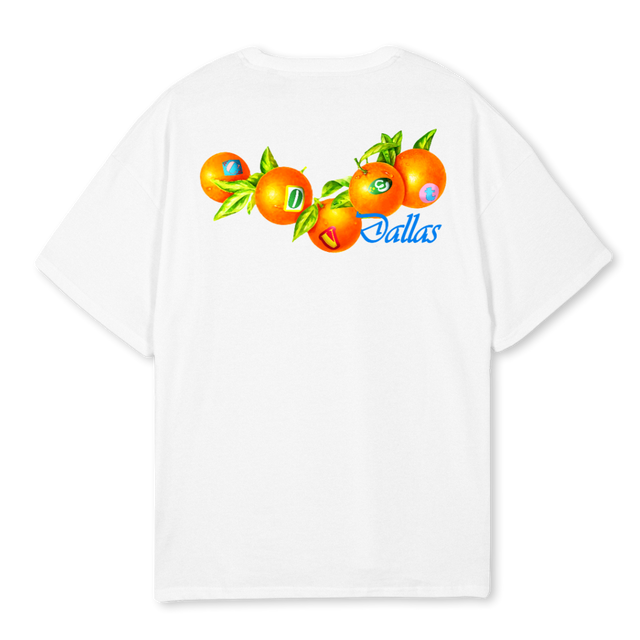 DALLAS LAUNCH White Oversized Tee.