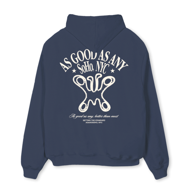 AAABUTTERFLY_NB Navy Blue Oversized Hoodie