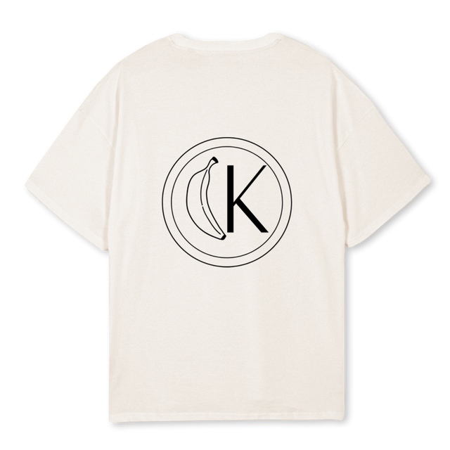 BANANA BTOC Vintage White Oversized Tee.