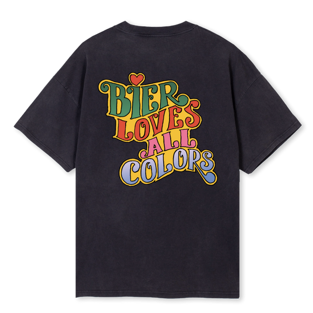 COLORSWHITE_VB Vintage Black Oversized Tee