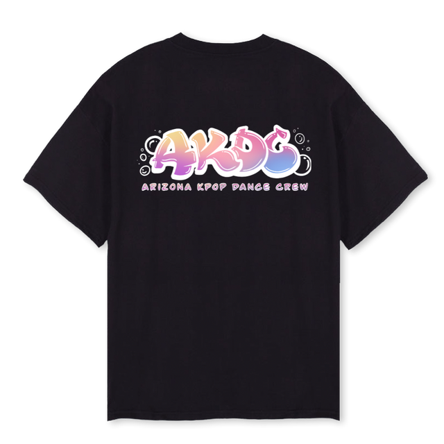 BLACKOVERSIZE_B Black Oversized Tee.