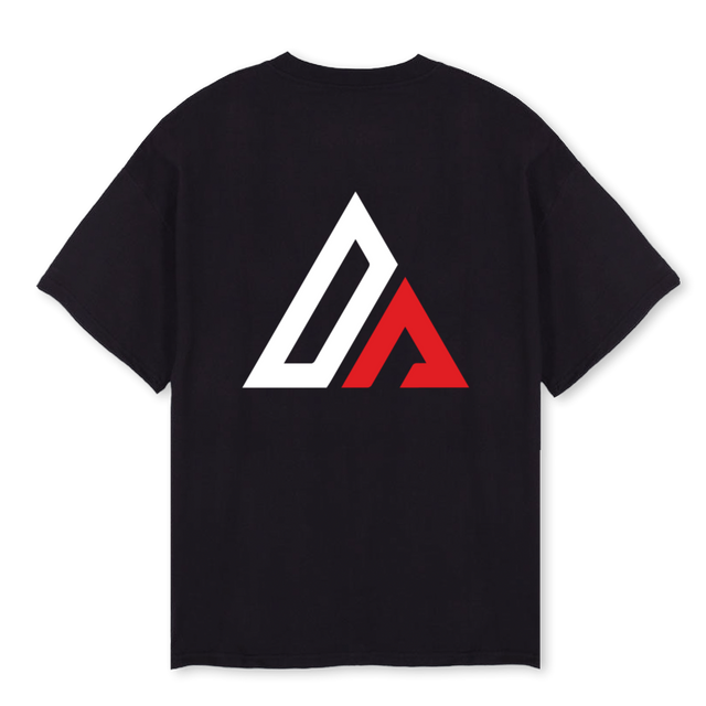 DATEE_OS  Black Oversized Tee.