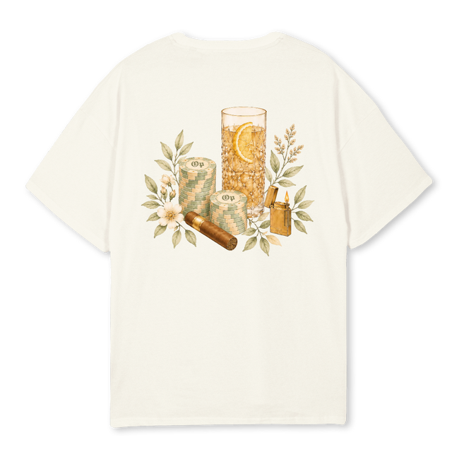 OTMOHITO_C Cream Oversized Tee.