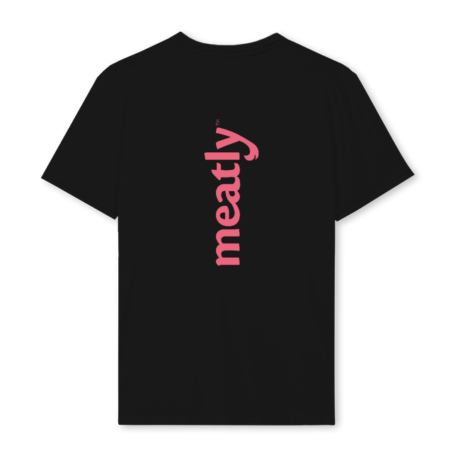 MEATLY_B Black Regular Tee.