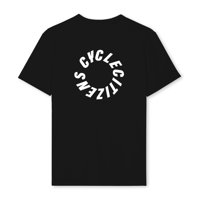 CIRCLEBACK_REG_B Black Regular Tee.
