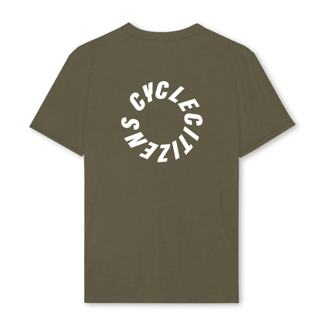 CIRCLEBACK_REG_VO Vintage Olive Regular Tee.