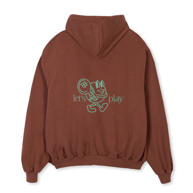 LP Vintage Brown Oversized Hoodie.