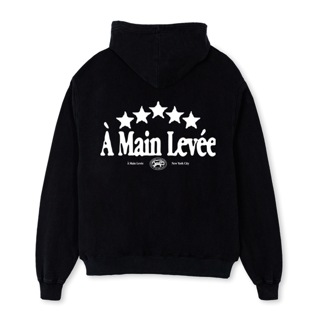 AMLSTARSHOOD_B Black Oversized Hoodie.