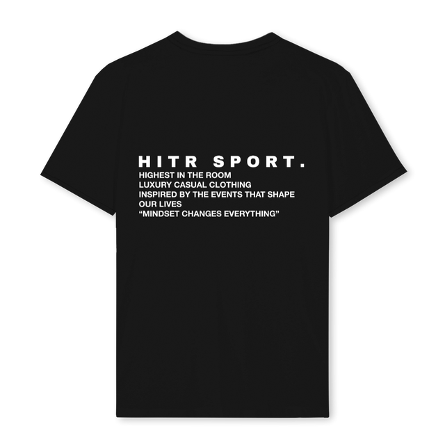 HITR WORDING T SHIRT Black Regular Tee.