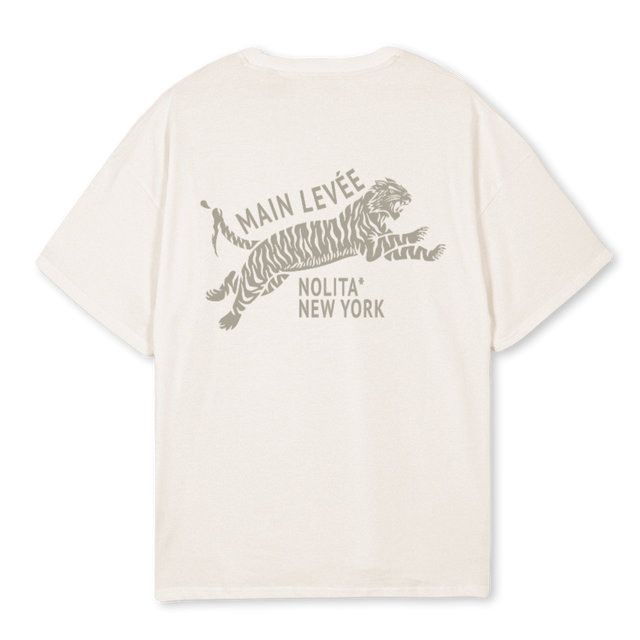 AMLCHINATOWNTIGER_VWTEE Vintage White Oversized Tee